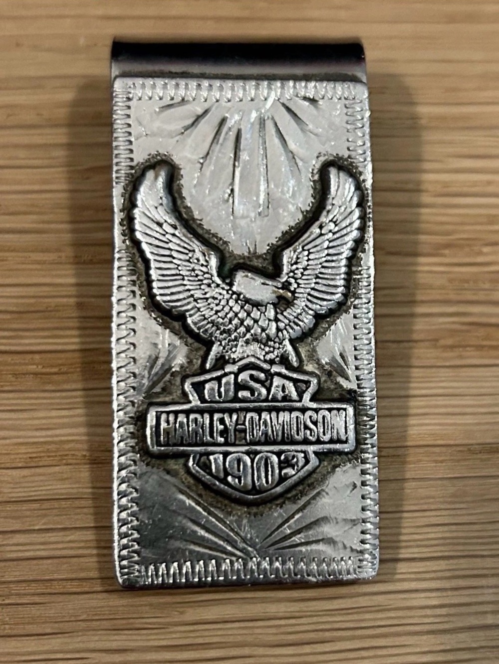 Harley-Davidson Silver Eagle USA Money Clip